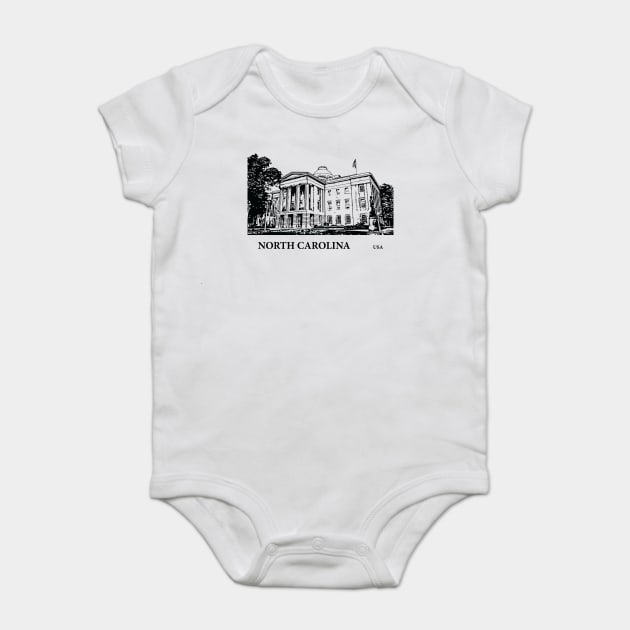 North Carolina State USA Baby Bodysuit by Lakeric